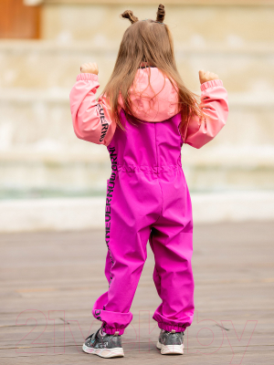 Комбинезон прогулочный детский Batik Либерти 559-23в-1 (р.98-56, фиалковый/розовый)