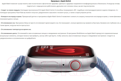 Умные часы Apple Watch Series 9 GPS 41mm (Starlight, ремешок S/M)