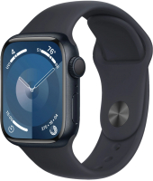 Умные часы Apple Watch Series 9 GPS 45mm (Midnight, ремешок M/L) - 