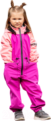 Комбинезон прогулочный детский Batik Либерти 559-23в-2 (р.104-56, фиалковый/розовый)
