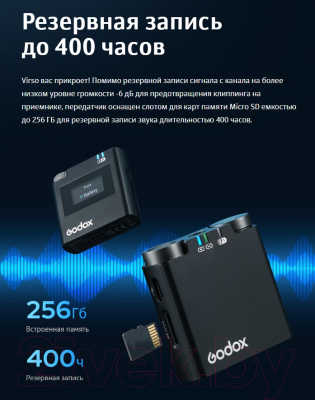 Радиосистема микрофонная Godox Virso M2 / 30708