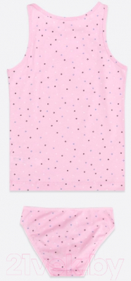 Комплект бельевой детский Mark Formelle 447006 (р.152-76, ромбики на розовом)