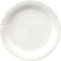 Набор одноразовых тарелок Паксервис Картон 320мм / 285871 (100шт, белый) - 