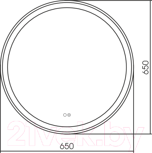 Зеркало Silver Mirrors Perla Neo 2 D650 / LED-00002839