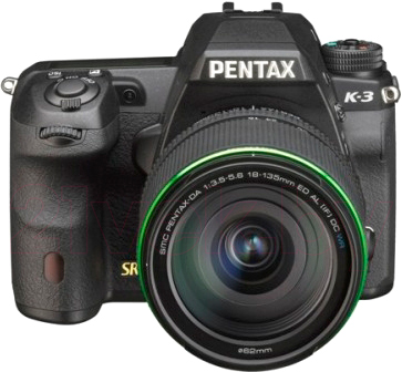 Зеркальный фотоаппарат Pentax K-3 Kit DA 18-135mm WR (черный) - общий вид