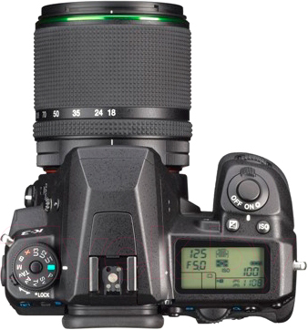 Зеркальный фотоаппарат Pentax K-3 Kit DA 18-135mm WR (черный) - вид сверху