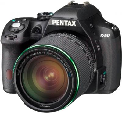 Зеркальный фотоаппарат Pentax K-50 Kit DA 18-135mm WR - общий вид