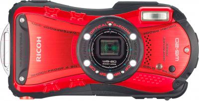 Компактный фотоаппарат Ricoh WG-20 (красный) - вид спереди