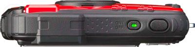 Компактный фотоаппарат Ricoh WG-20 (красный) - вид сверху