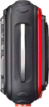 Компактный фотоаппарат Ricoh WG-20 (красный) - вид сбоку
