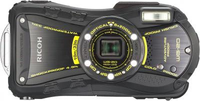 Компактный фотоаппарат Ricoh WG-20 (Black) - вид спереди