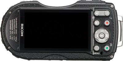 Компактный фотоаппарат Ricoh WG-4 GPS (черно-красный) - вид сзади