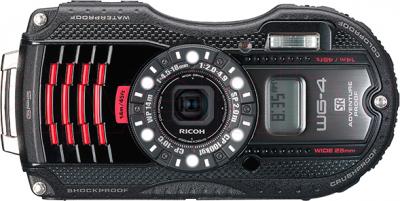 Компактный фотоаппарат Ricoh WG-4 GPS (черно-красный) - общий вид