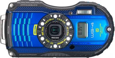 Компактный фотоаппарат Ricoh WG-4 GPS (черно-синий) - общий вид