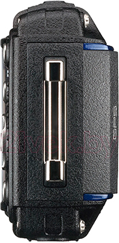 Компактный фотоаппарат Ricoh WG-4 GPS (черно-синий) - вид сбоку