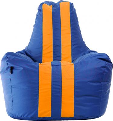 Бескаркасное кресло Baggy Спортинг (сине-оранжевое флюорисцентное) - общий вид