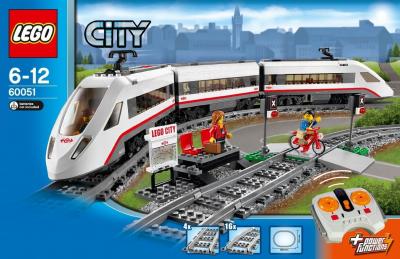 Конструктор Lego City Скоростной пассажирский поезд (60051) - упаковка