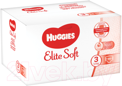 Подгузники детские Huggies Elite Soft Box 3 (160шт)