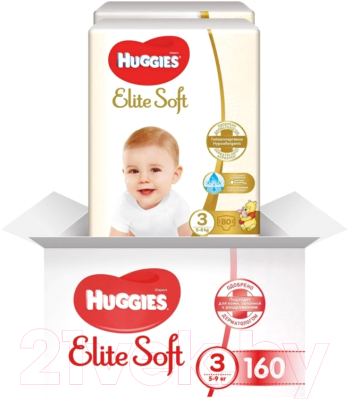 Подгузники детские Huggies Elite Soft Box 4 (132шт)