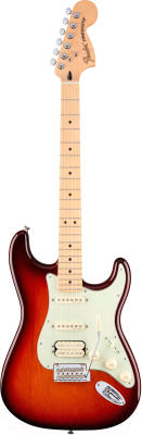 

Электрогитара Fender, Deluxe Stratocaster HSS MN Tobacco Burst