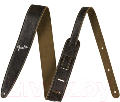 

Ремень для гитары Fender, 2 Distressed Leather Strap Black