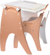 Комплект мебели с детским столом Tech Kids №1 Буквы-Цифры 14-434 (жемчужный персик) - 