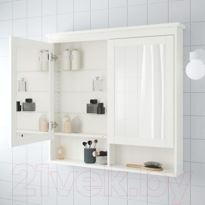 Шкаф с зеркалом для ванной Ikea Хемнэс 303.690.15