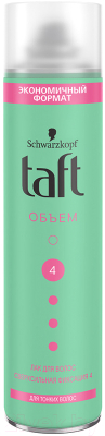 

Лак для укладки волос Taft, Объем для тонких волос сверхсильная фиксация