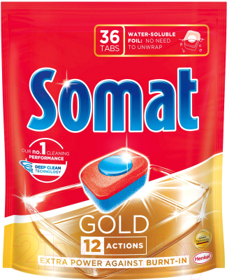 Таблетки для посудомоечных машин Сомат Gold (36шт)