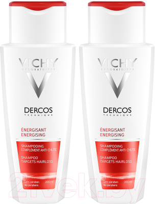 Шампунь для волос Vichy Dercos шампунь против выпадения волос тонизирующий (2x200мл)