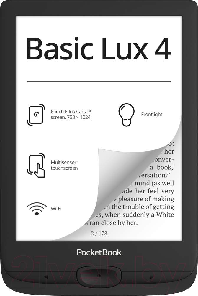 Электронная книга PocketBook 618 Basic Lux 4 / PB618-P-CIS