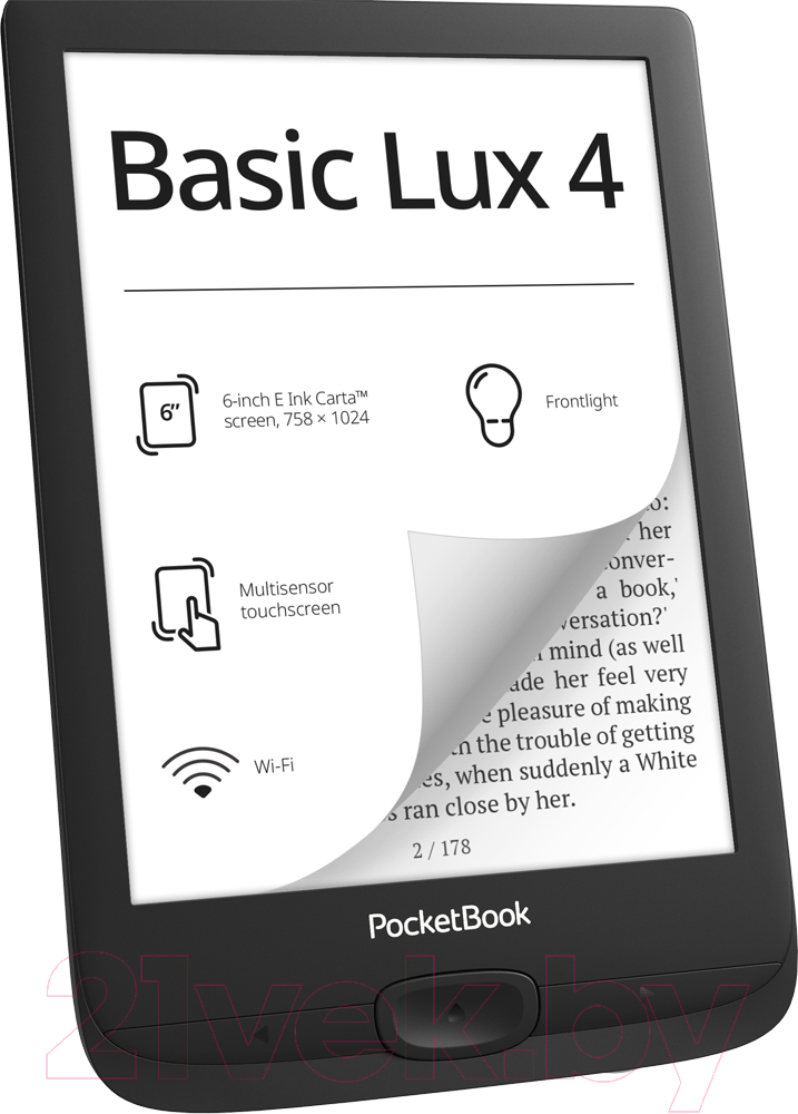 Электронная книга PocketBook 618 Basic Lux 4 / PB618-P-CIS
