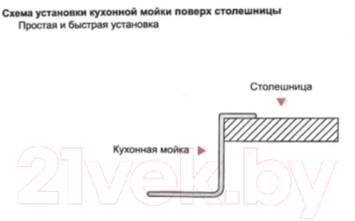 Мойка кухонная Wisent W35050В+W02B+WW405B