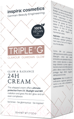 Крем для лица Inspira Glow & Radiance 24h Cream Ревитализирующий для сияния кожи (50мл)