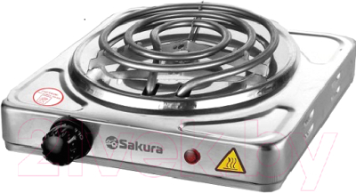 Электрическая настольная плита Sakura ПЭ-02Н (нержавеющая сталь)