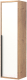 Шкаф-полупенал для ванной Дабер 015 / СТ15.0.0.21Ч (дуб галифакс/белый/ручка черная) - 