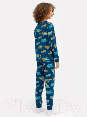 Пижама детская Mark Formelle 563311 (р.110-56, машинки на синем)