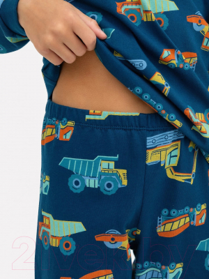 Пижама детская Mark Formelle 563311 (р.104-56, машинки на синем)