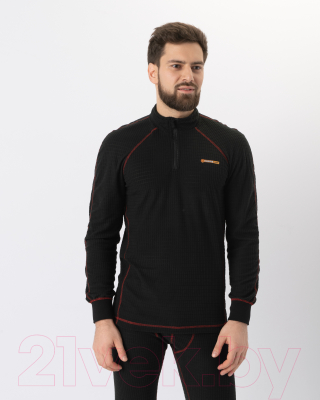 Комплект термобелья Huntsman Thermoline ZIP Фактурный флис (XL/182, черный)