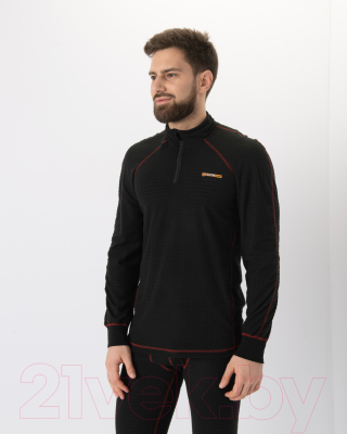 Комплект термобелья Huntsman Thermoline ZIP Фактурный флис (XL/182, черный)