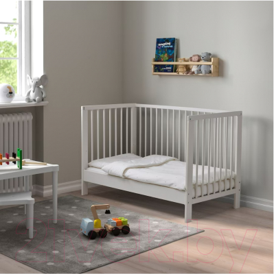 Детская кроватка Ikea Гулливер 102.485.19 (белый)