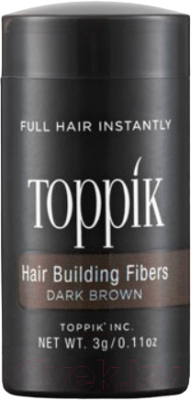 Тонирующая пудра для волос Toppik Загуститель (3г, брюнет)