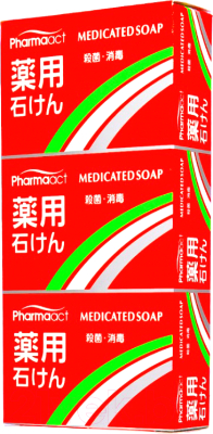 Набор мыла Kumano Cosmetics Pharmaact (3x100г)