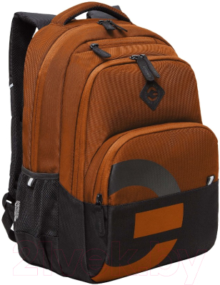 Рюкзак Grizzly RU-430-5 (черный/коричневый)