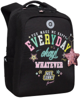 Школьный рюкзак Grizzly RG-466-5 (черный) - 