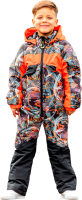 Комбинезон прогулочный детский Batik Кибби 580-23в-1 (р.104-56, оранжевый) - 