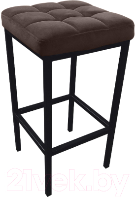 Изображение товара Табурет барный Древпром Камелот ДП2-07 (черный матовый/катания эспрессо)