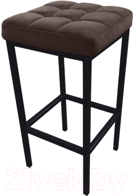 Изображение товара Табурет барный Древпром Камелот ДП2-07 (черный матовый/катания эспрессо)