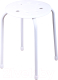 Табурет Ника С пластмассовым сиденьем / ТП01 (белый) - 