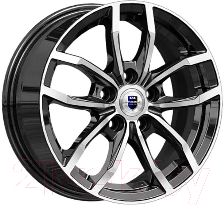 Литой диск K&K Фрост 15x6.5" 5x112мм DIA 57.1мм ET 43мм Алмаз черный
